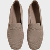 Damen Strick Loafer | Slip-On Flach