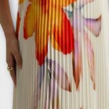 Michelle - Maxi-mekko Sweetheart oransseilla kukilla