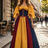 Damen Dirndlkleid | Frontschnürung & Ausgestellter Rock