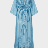Damen Boho Maxikleid | Kimonoärmel