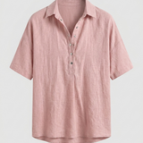 Damen Bluse mit Knopfleiste | Kurzarm