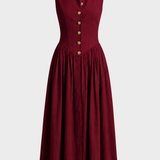 Damen Kragen Sommerkleid | Ärmellos