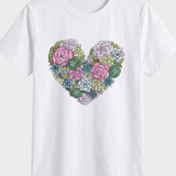 Damen Grafik T-Shirt | Herzprint