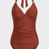 Damen Neckholder Badeanzug | Bauchformend