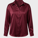 Damen Satin Bluse | Klassisch