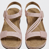 Damen Plateau Sandalen | Kreuzriemen
