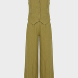 Damen Hosenanzug Set | Weste & Weite Hose