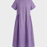 Damen Leinen Kaftankleid | Maxi