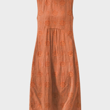 Damen Struktur Midikleid | Ärmellos
