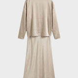 Damen Satin Midikleid | Twin-Set