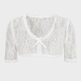 Damen Dirndlbluse mit Blumenmuster | Tiefer Ausschnitt