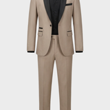 2-teiliger Smoking Herrenanzug Slim Fit – Satin-Schalkragen