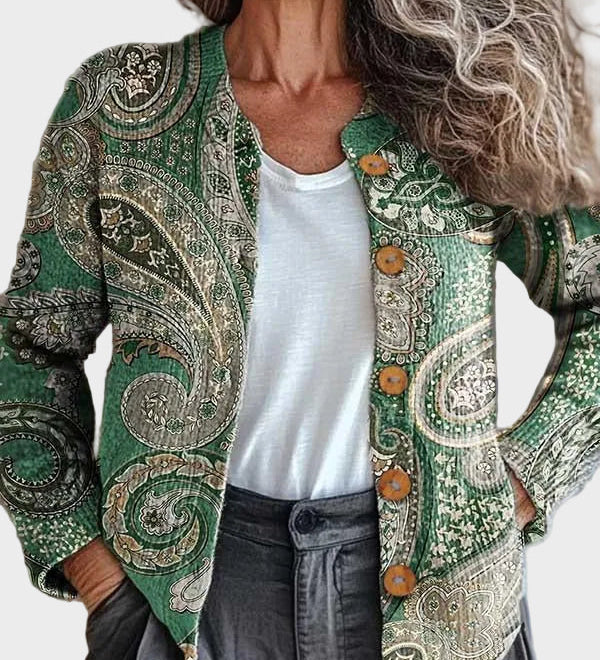 Lavanya™ – Paisley-kuvioinen neuletakki