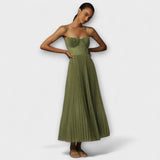 Marilyn - Midi-verkkomekko, jossa on hame ja bustier-yläosa