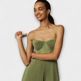 Marilyn - Midi-verkkomekko, jossa on hame ja bustier-yläosa