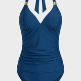 Damen Neckholder Badeanzug | Bauchformend