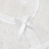 Damen Dirndlbluse mit Blumenmuster | Tiefer Ausschnitt
