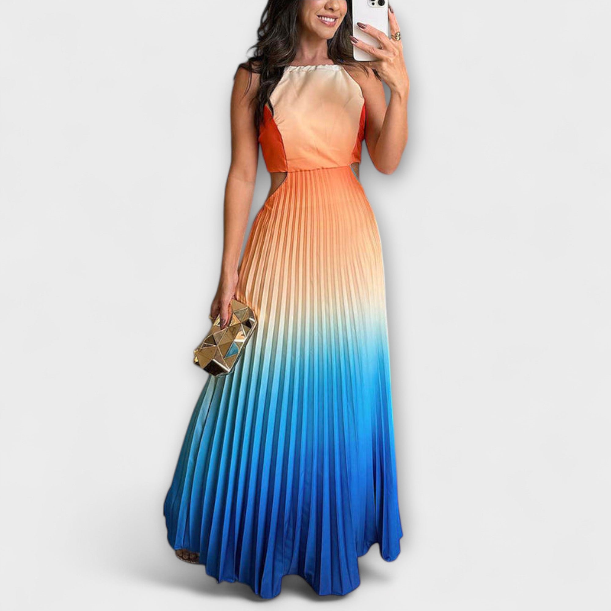 Haven – tyylikkäät hihattomat pitkät tie-dye-mekot