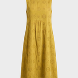 Damen Struktur Midikleid | Ärmellos