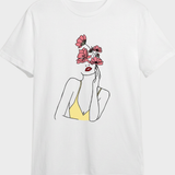 Damen Grafik T-Shirt | Herzprint