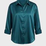 Damen Satin Bluse | Klassisch