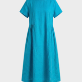 Damen Leinen Kaftankleid | Maxi