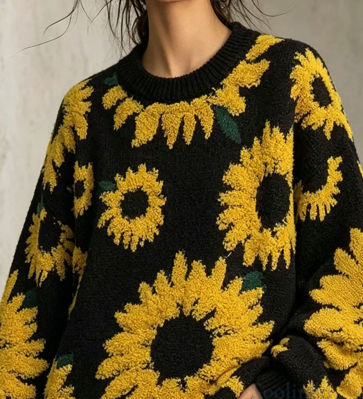 Jaana – paksu jacquard-neulepaita