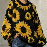 Jaana – paksu jacquard-neulepaita