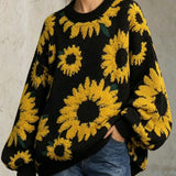 Jaana – paksu jacquard-neulepaita