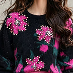 Armi – jacquard-neulepaita paljeteilla