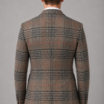 Miesten tweed-bleiseri – ruudullinen smart casual -takki