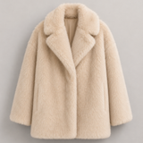 Elli – oversize tekoturkistakki avoimella etuosalla