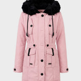 Damen Kapuzenparka | Taillenzug & Fronttaschen