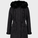 Damen Kapuzenparka | Taillenzug & Fronttaschen