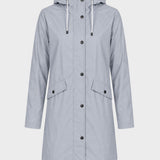 Damen Lange Kapuzenjacke | Taillenzug & Fronttaschen