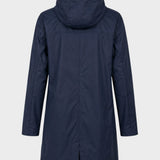Damen Lange Kapuzenjacke | Taillenzug & Fronttaschen