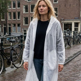 Damen Kapuzenmantel | Lange Silhouette & Seitentaschen