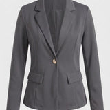 Damen Taillierter Blazer | Reverskragen & Knopfdetail