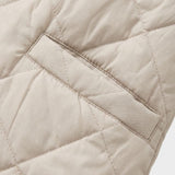 Damen Steppjacke | Strukturärmel & Hoher Kragen