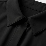 Bluse Damen Langarm mit Kragen und Knopfleiste