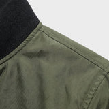 Bomberjacke Herren mit Reißverschluss und Stehkragen