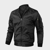 Bomberjacke Herren mit Reißverschluss und Stehkragen