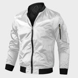Bomberjacke Herren mit Reißverschluss und Stehkragen
