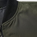 Bomberjacke Herren mit Reißverschluss und Stehkragen