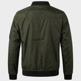 Bomberjacke Herren mit Reißverschluss und Stehkragen