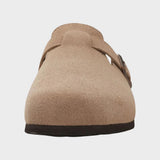 Damen Clogs Pantoletten mit Schnalle geschlossen