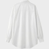 Bluse Damen Hemdbluse Langarm mit Kragen