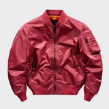 Bomberjacke Herren Fliegerjacke mit Reißverschluss