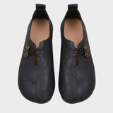 Ballerinas Damen mit Cut Out und Knopfdetail