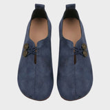 Ballerinas Damen mit Cut Out und Knopfdetail
